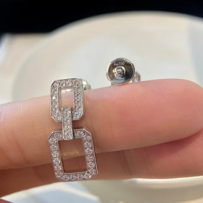 [Aurora]LINKS MEDIUM EARRINGS DIAMOND