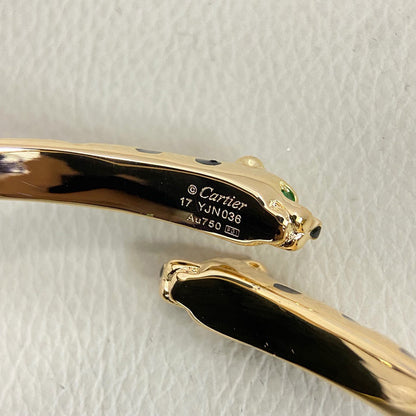 [AURORA]PANTHERE DOUBLE HEADED OPEN BRACELET
