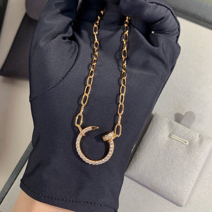 [AURORA]JUSTE NECKLACE FULL DIAMONDS