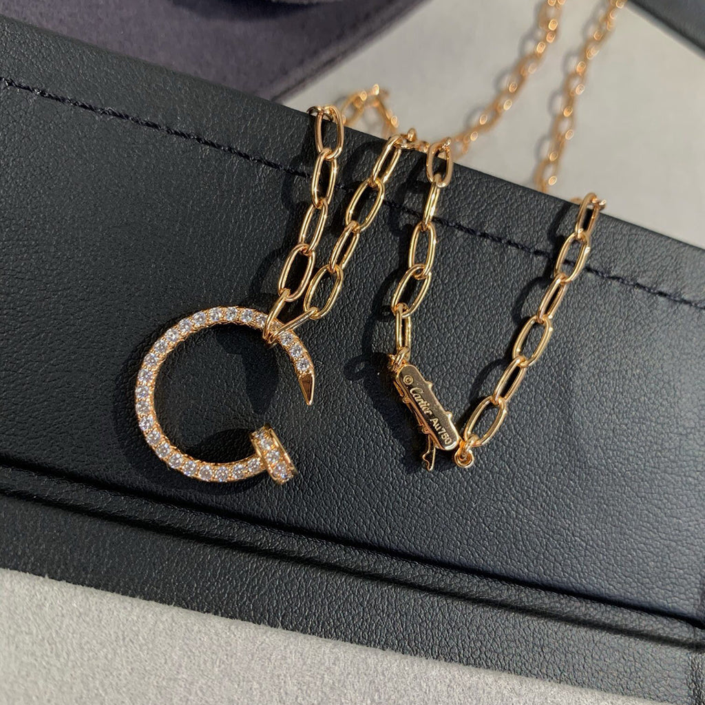 [AURORA]JUSTE NECKLACE FULL DIAMONDS