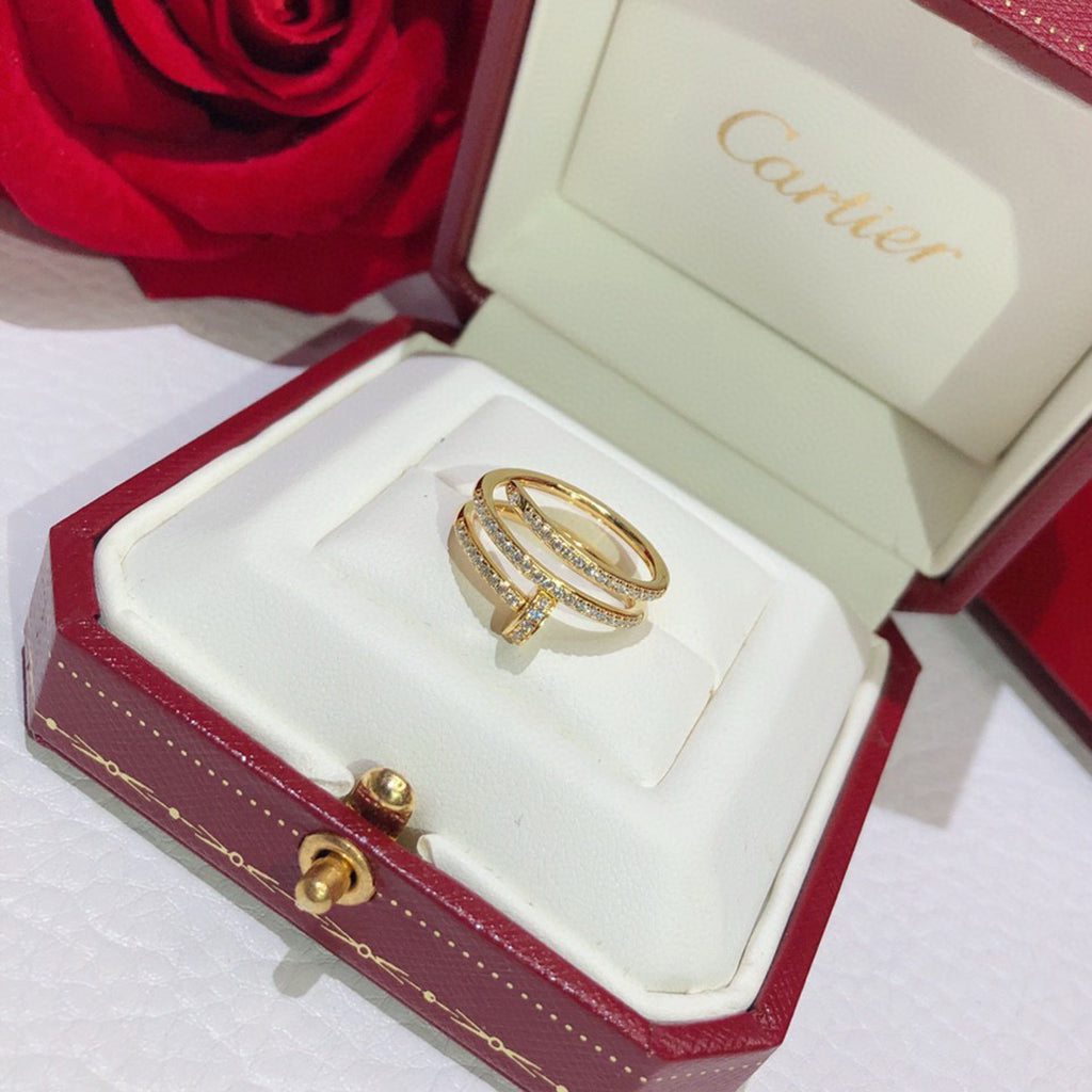 [AURORA]JUSTE RING 4.8MM FULL DIAMOND
