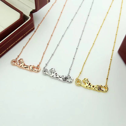 [AURORA]PANTHERE FULL DIAMOND NECKLACE