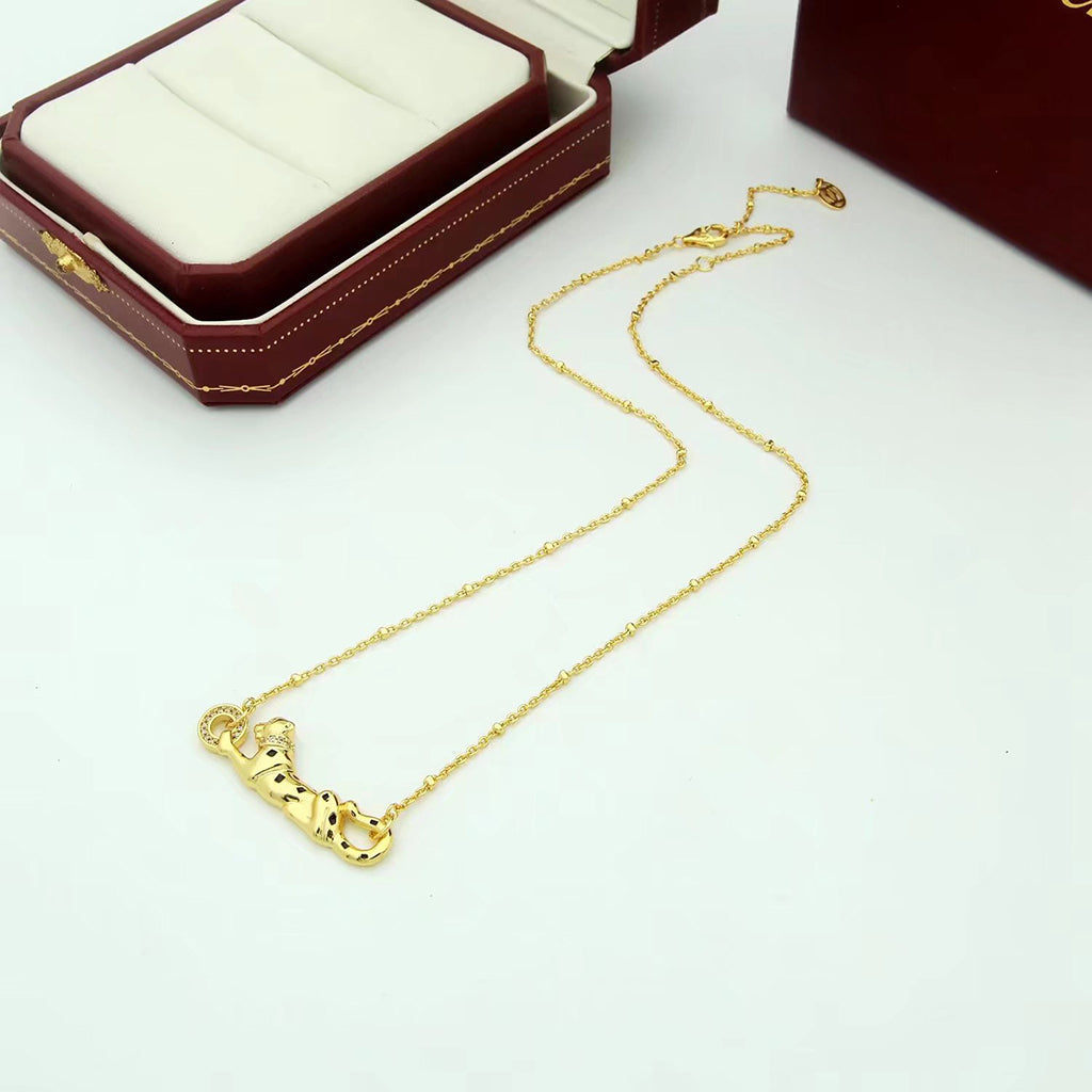[AURORA]PANTHERE FULL DIAMOND NECKLACE