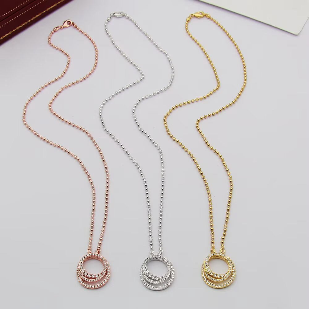 [AURORA]ETINCELLE  FULL DIAMOND NECKLACE