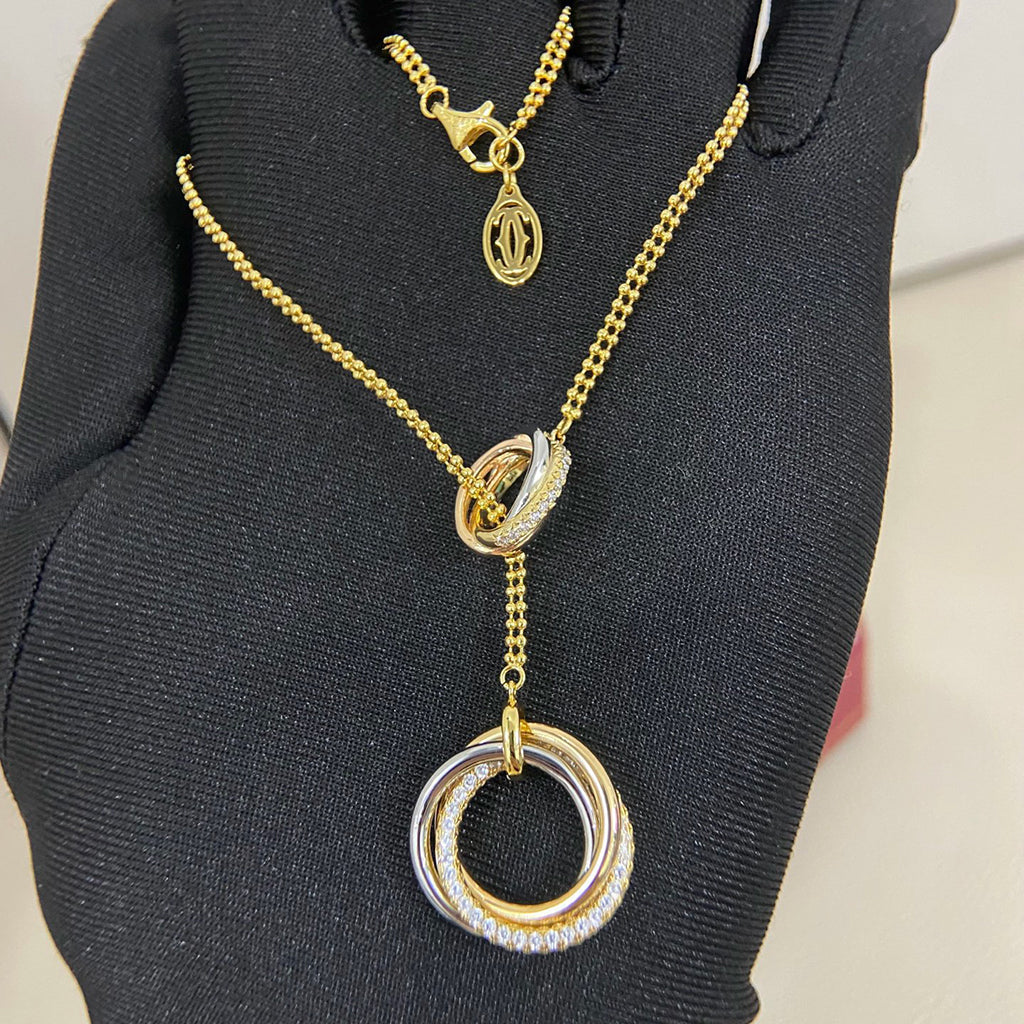 [AURORA]TRINITY DIAMONDS NECKLACE
