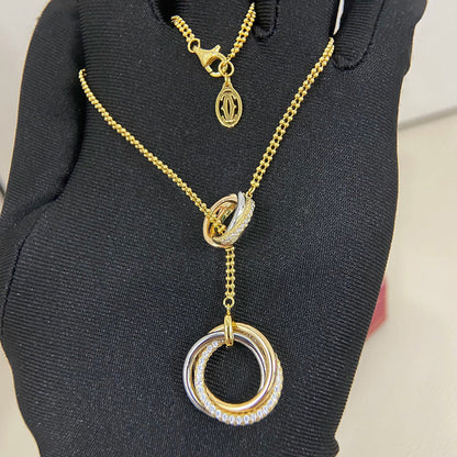 [AURORA]TRINITY DIAMONDS NECKLACE