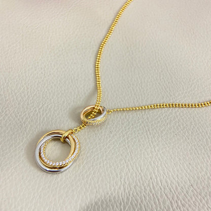 [AURORA]TRINITY DIAMONDS NECKLACE