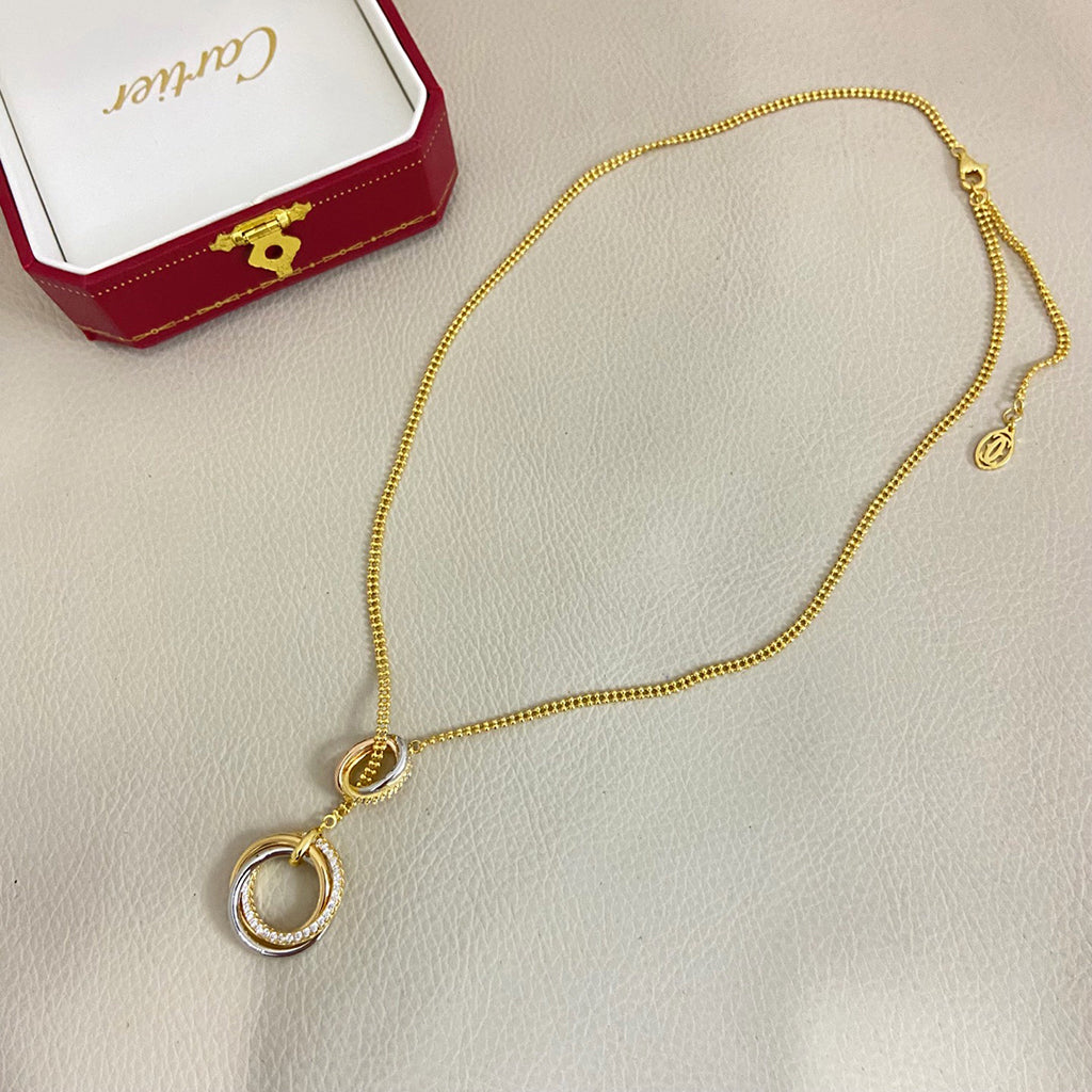 [AURORA]TRINITY DIAMONDS NECKLACE