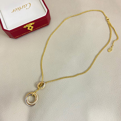 [AURORA]TRINITY DIAMONDS NECKLACE