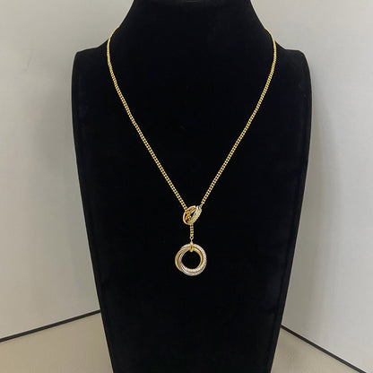 [AURORA]TRINITY DIAMONDS NECKLACE