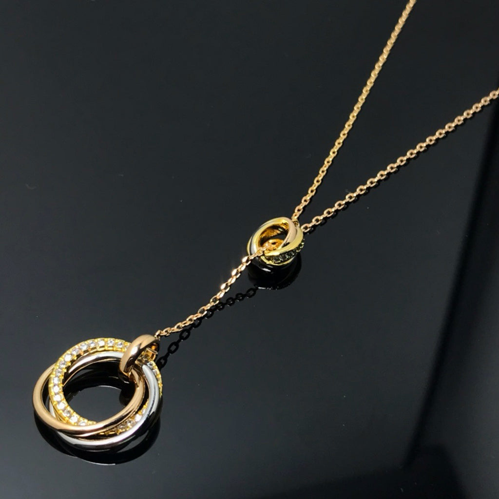 [AURORA]TRINITY DIAMONDS NECKLACE
