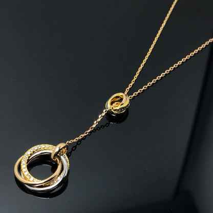 [AURORA]TRINITY DIAMONDS NECKLACE
