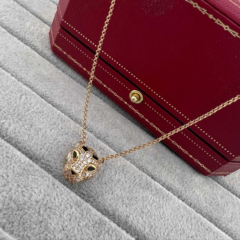 [AURORA]PANTHERE FULL DIAMOND NECKLACE