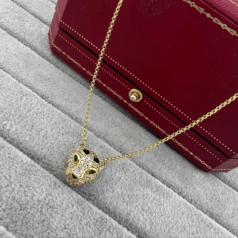 [AURORA]PANTHERE FULL DIAMOND NECKLACE