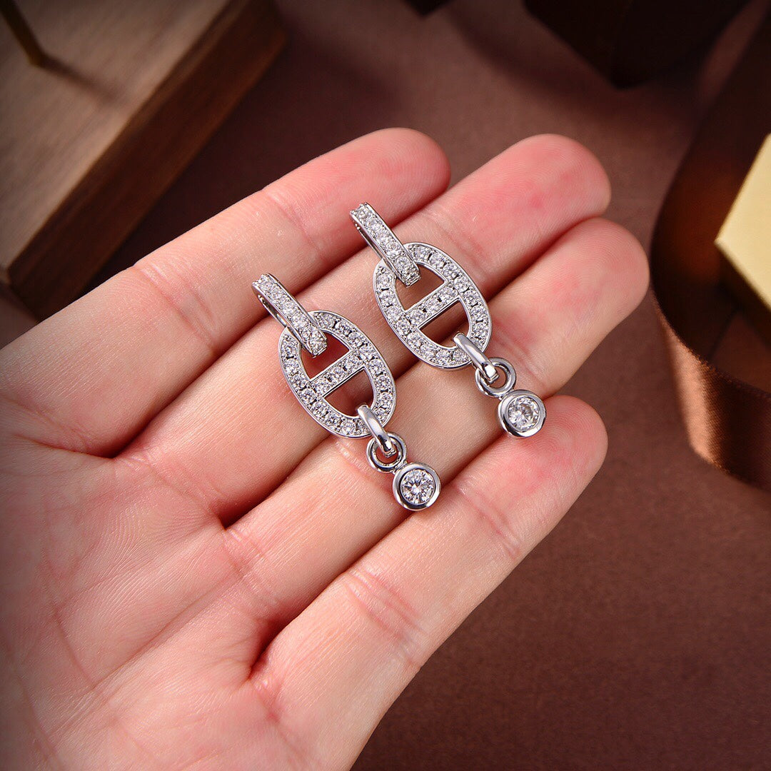 [AURORA]HM CHAINE DIAMANT OHRRINGE