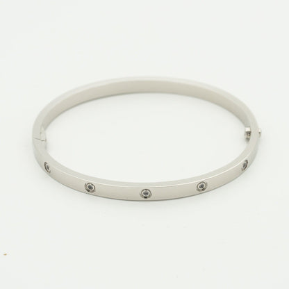 [オーロラ]ラブブレスレット 3.65mm 10ダイヤモンド
