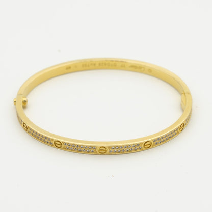 [Aurora]LOVE BRACELET 3.65MM DIAMOND-PAVED