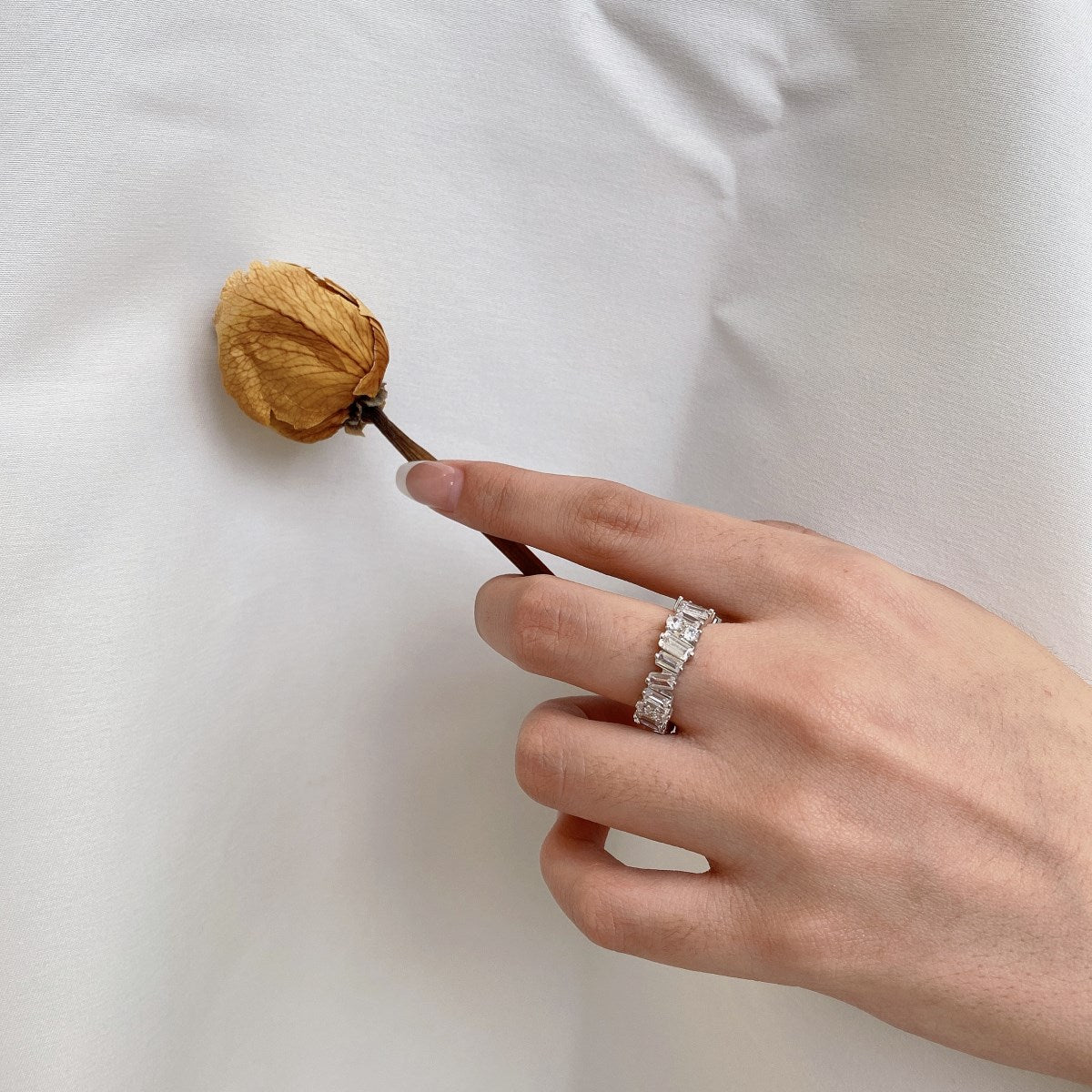 [AURORA]Delicate Multi Shape Tennis Ring