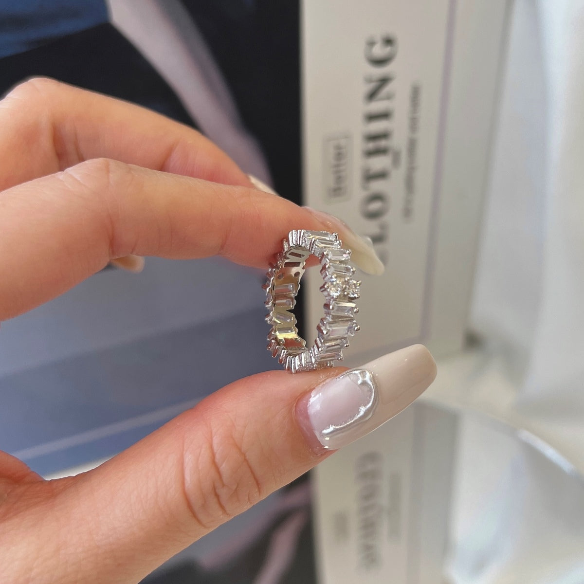 [Aurora]Delicate Multi Shape Tennis Ring