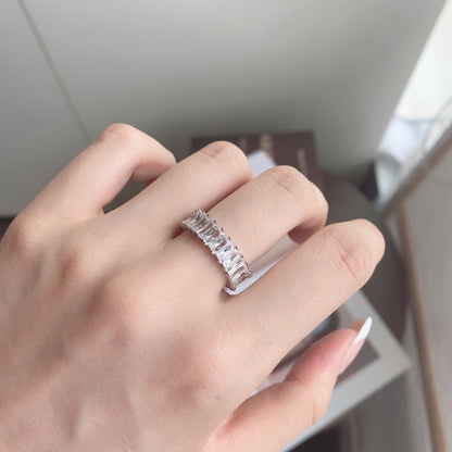[Aurora]Unique Colorful Radiant Cut RIng