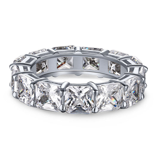 [Aurora]Elegant Princess Cut Tennis Ring