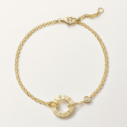 [AURORA]LOVE BRACELET 2 DIAMOND