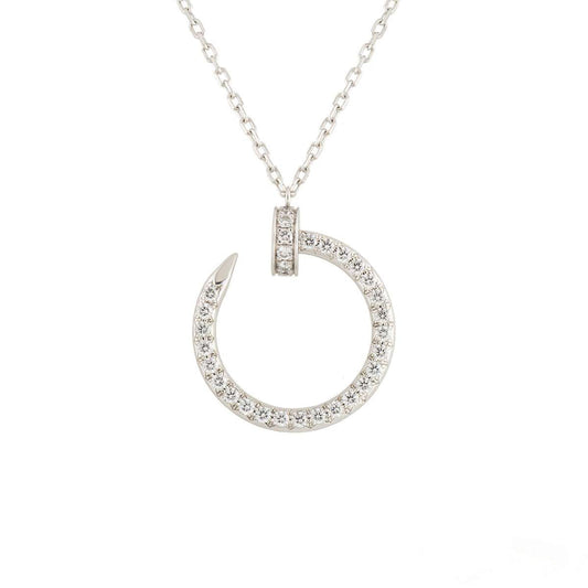 [AURORA]JUSTE HALSKETTE SILBER DIAMANTEN 