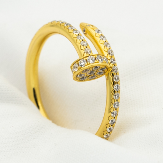 [Aurora]JUSTE RING 1.8MM GOLD DIAMONDS
