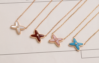 [AURORA]JEUX DE NECKLACE 1 DIAMANT