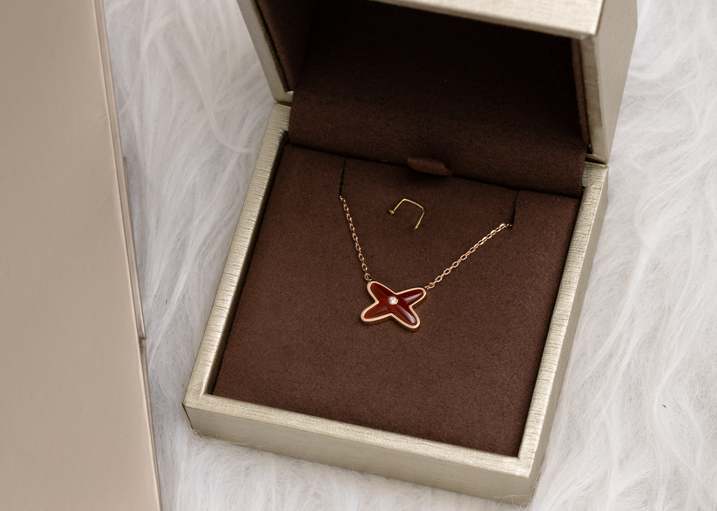 [AURORA]JEUX DE NECKLACE 1 DIAMANT