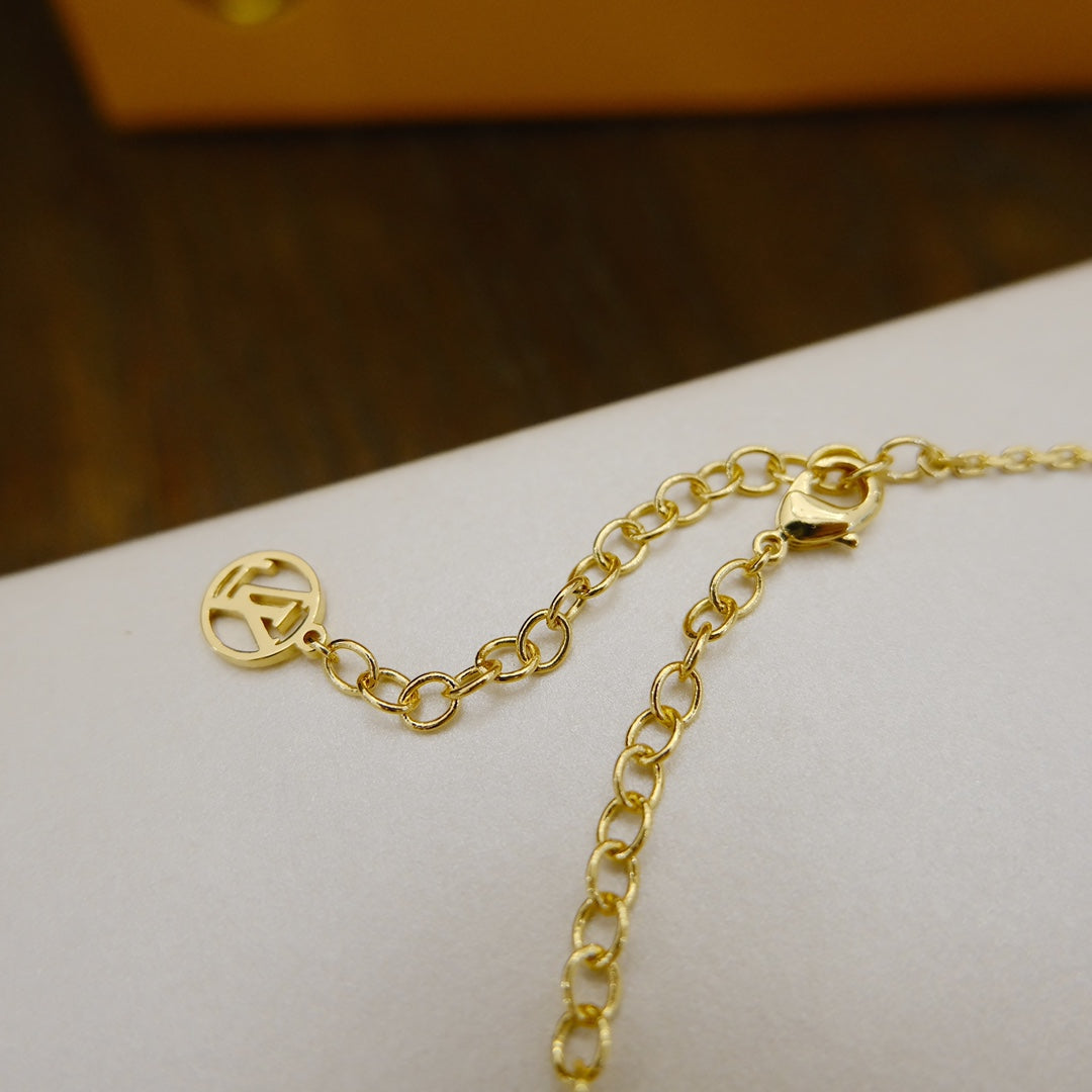 [Aurora]BLOOMING SUPPLE NECKLACE BRASS