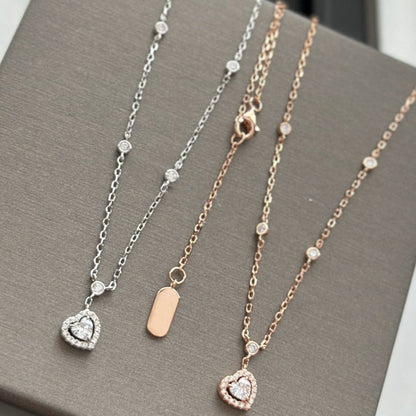 [AURORA]JOY HEART DIAMOND NECKLACE