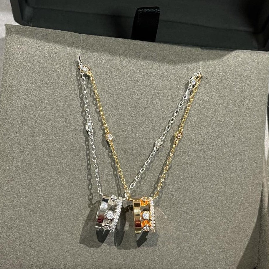 [AURORA]CHAIN MOVE ROMANE PEDAND NECKLACE