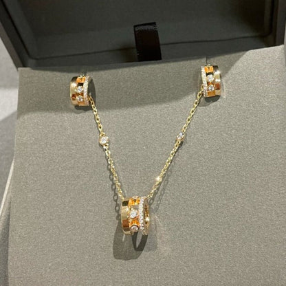 [AURORA]CHAIN MOVE ROMANE PEDAND NECKLACE