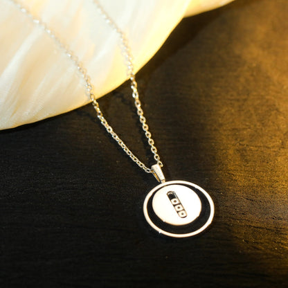 [AURORA]LUCKY MOVE MM SILVER DIAMOND NECKLACE