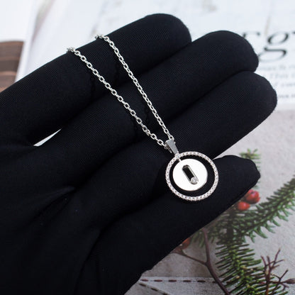 [AURORA]LUCKY MOVE PM NECKLACE SILVER DIAMOND