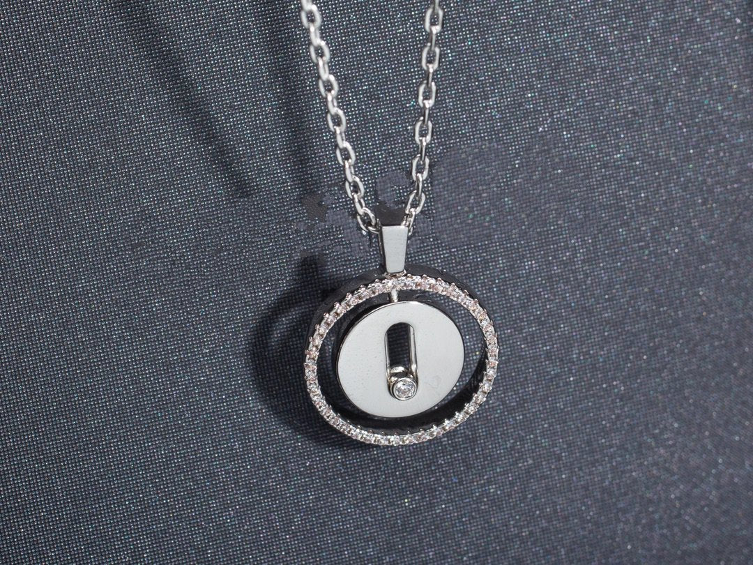 [AURORA]LUCKY MOVE PM NECKLACE SILVER DIAMOND