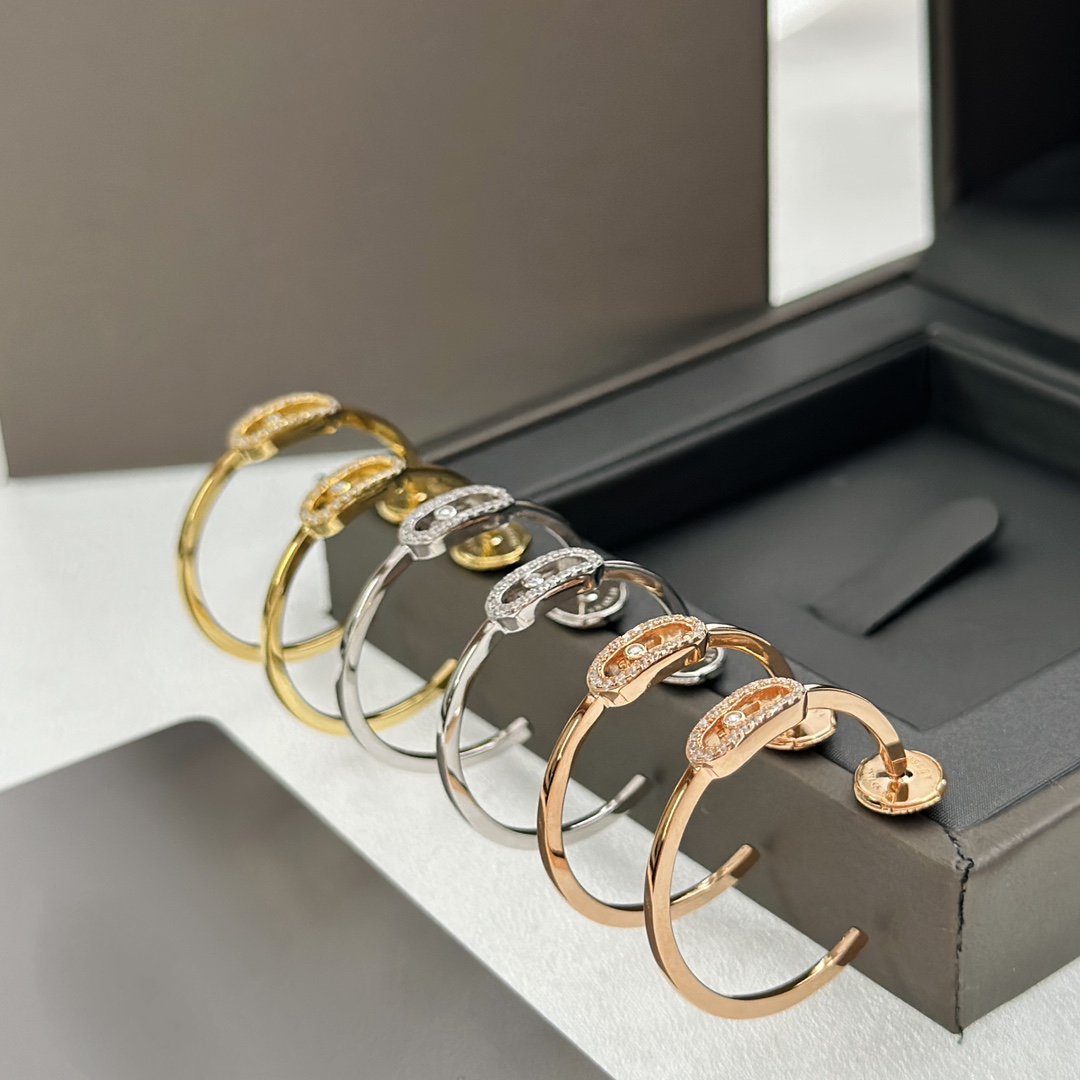 [AURORA]CREOLES MOVE UNO PM DIAMOND EARRINGS