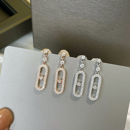 [AURORA]DORMEUSES MOVE UNO DIAMOND EARRINGS