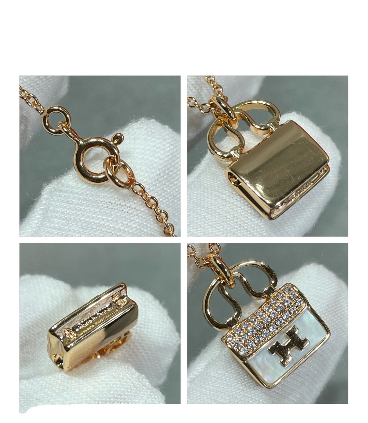 [AURORA]H CIRCE MOISSANITE PENDANT NECKLACE GOLD