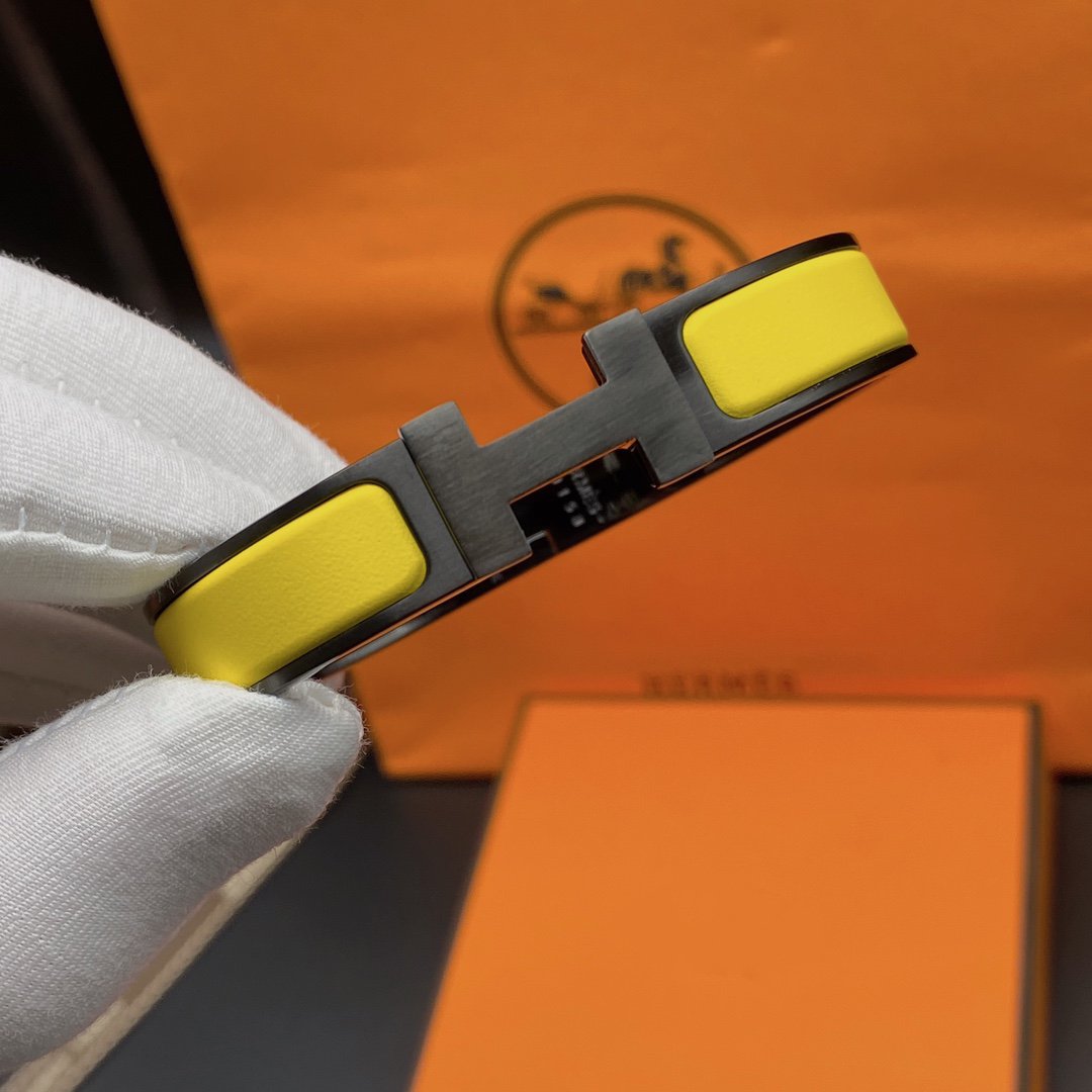 [Aurora]CLIC HM SO BLACK YELLOW BRACELET