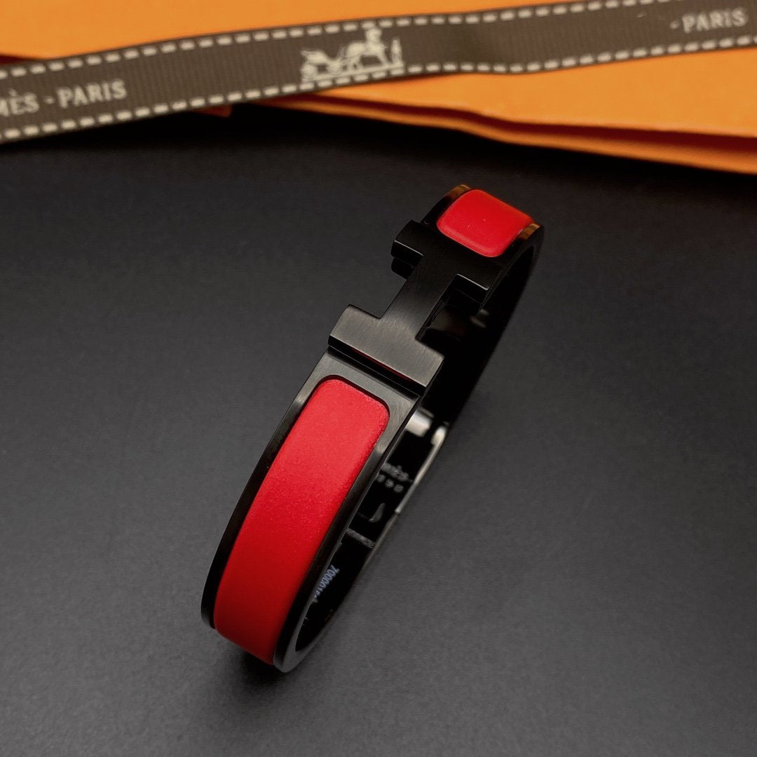 [Aurora]CLIC HM SO BLACK RED BRACELET