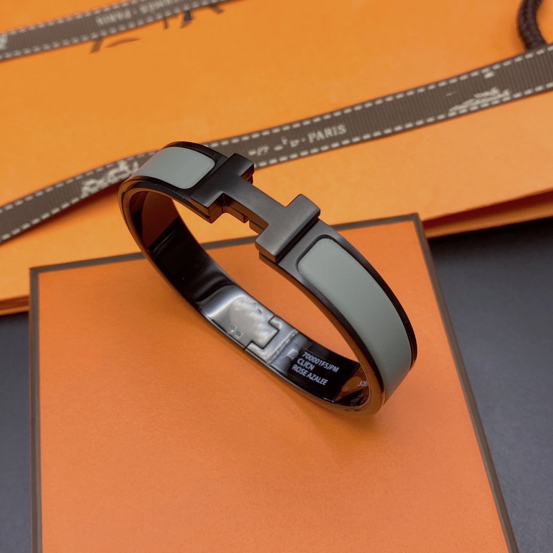 [Aurora]CLIC HM SO BLACK GREY BRACELET