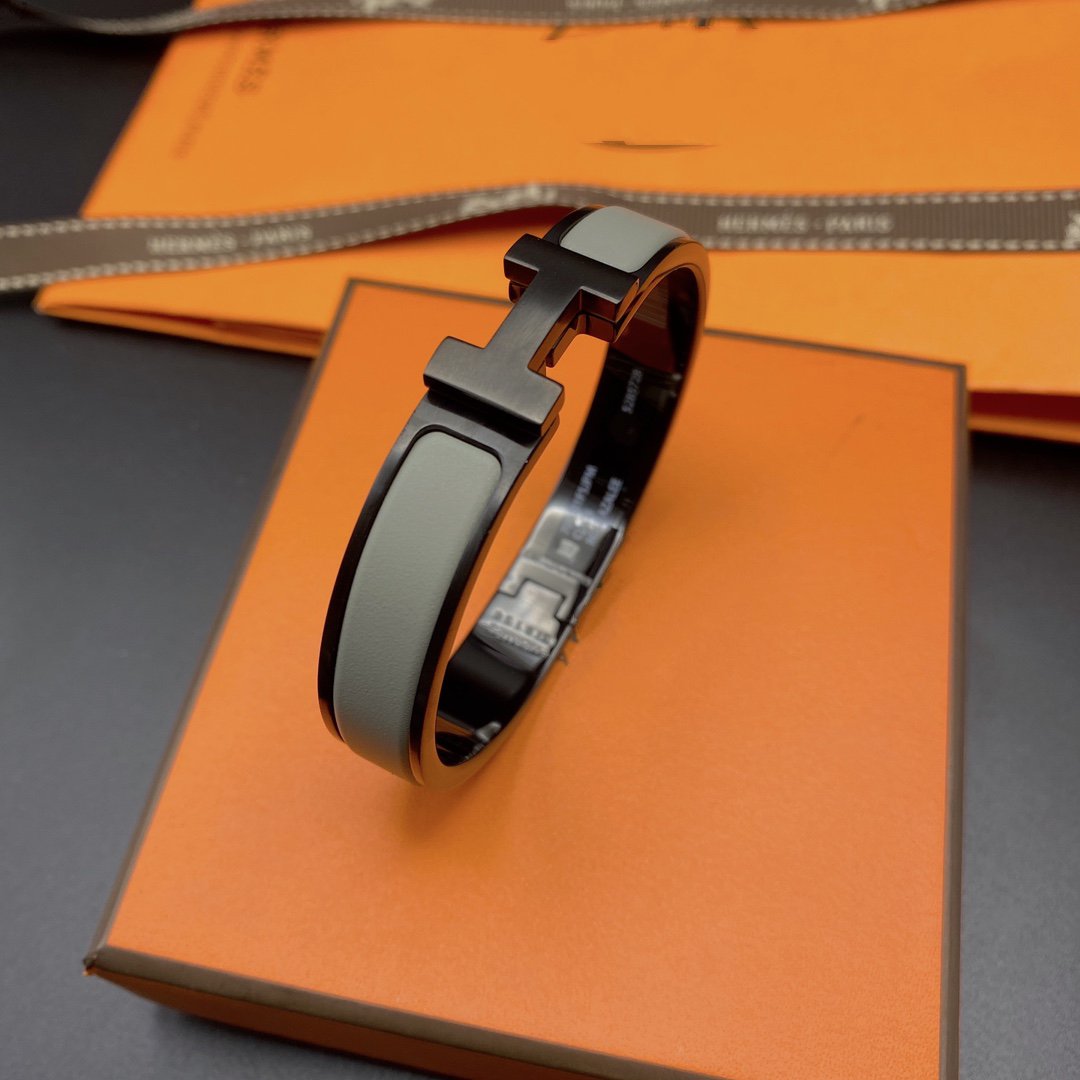 [Aurora]CLIC HM SO BLACK GREY BRACELET