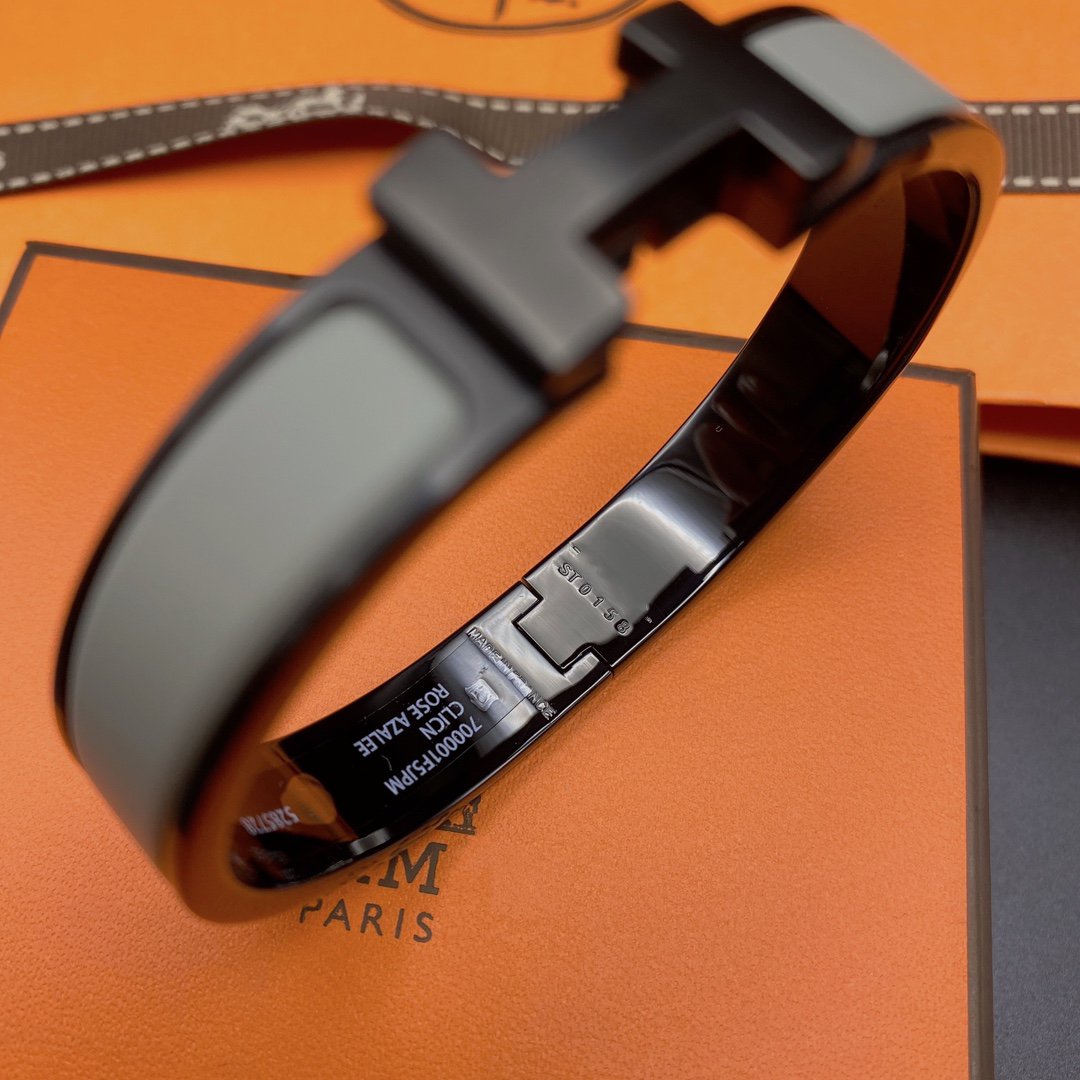 [Aurora]CLIC HM SO BLACK GREY BRACELET