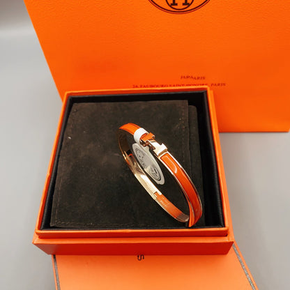 [AURORA]CLASSIC HM CLIC RED 8MM ENAMEL BRACELET