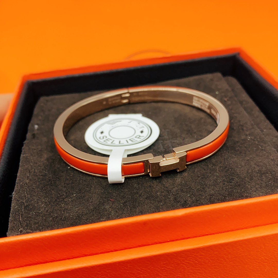 [AURORA]CLASSIC HM CLIC RED 8MM ENAMEL BRACELET