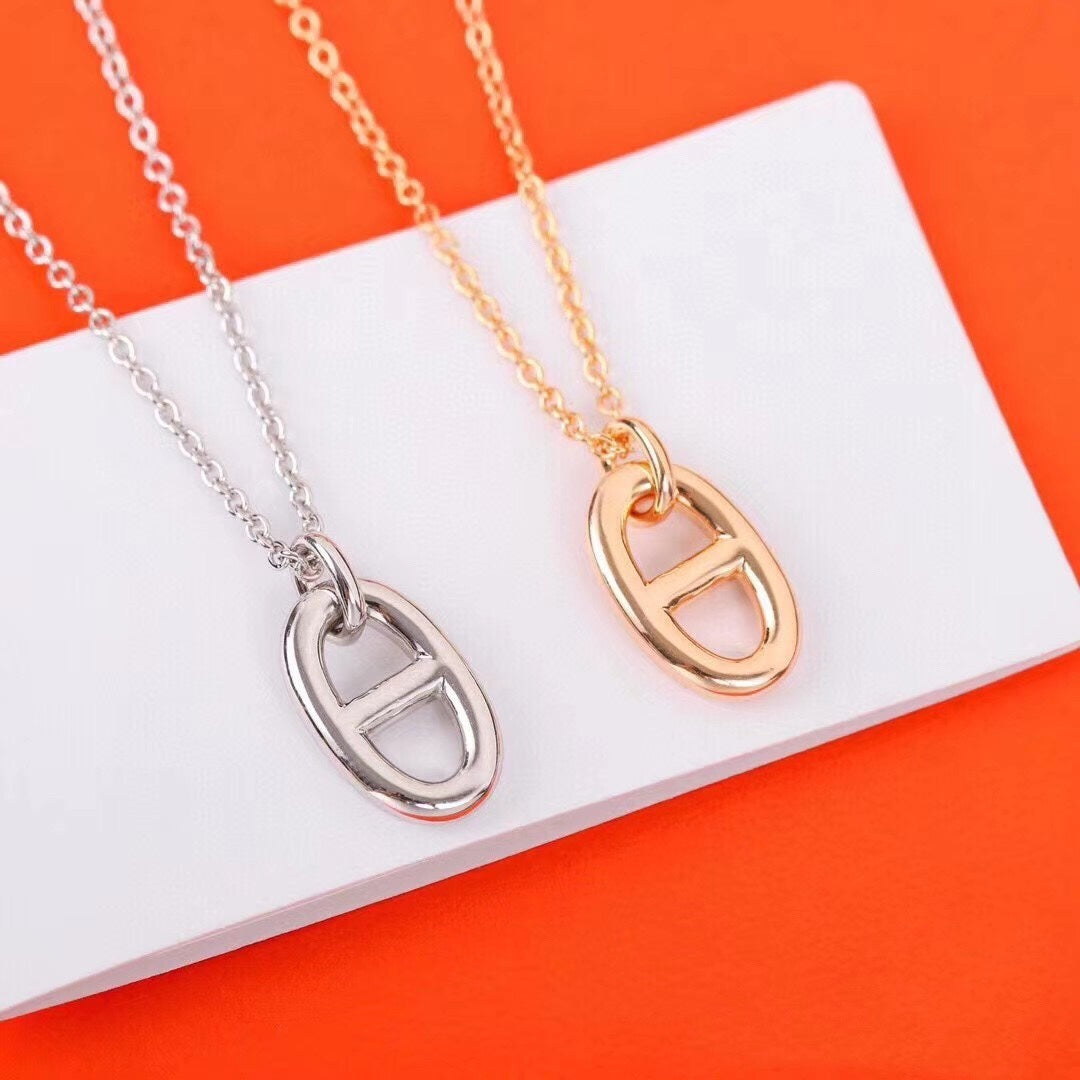 [Aurora]HM PIG NOSE NECKLACE