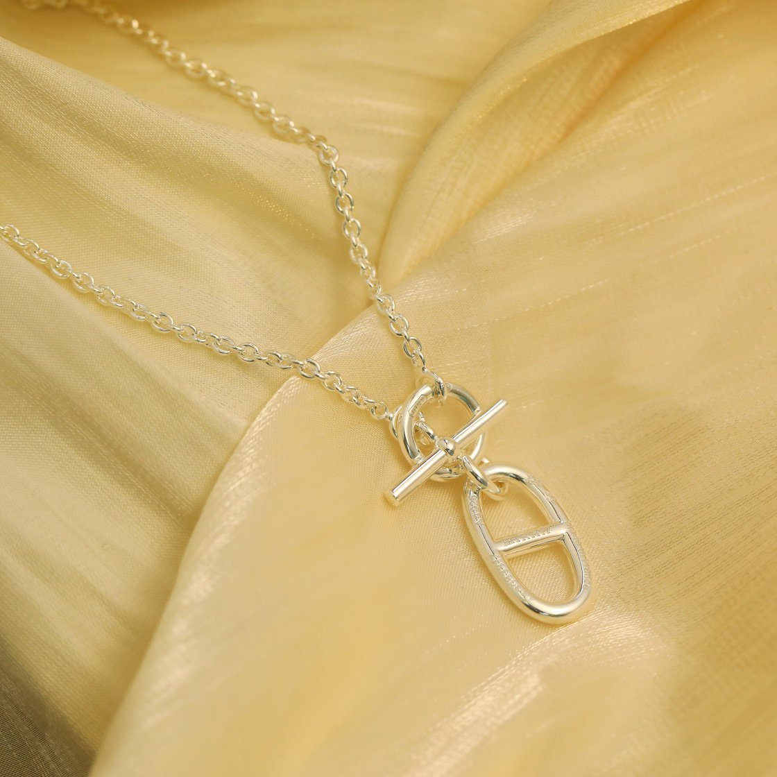 [Aurora]HM CHAINE D'ANCRE PENDANT NECKLACE STERLING SILVER