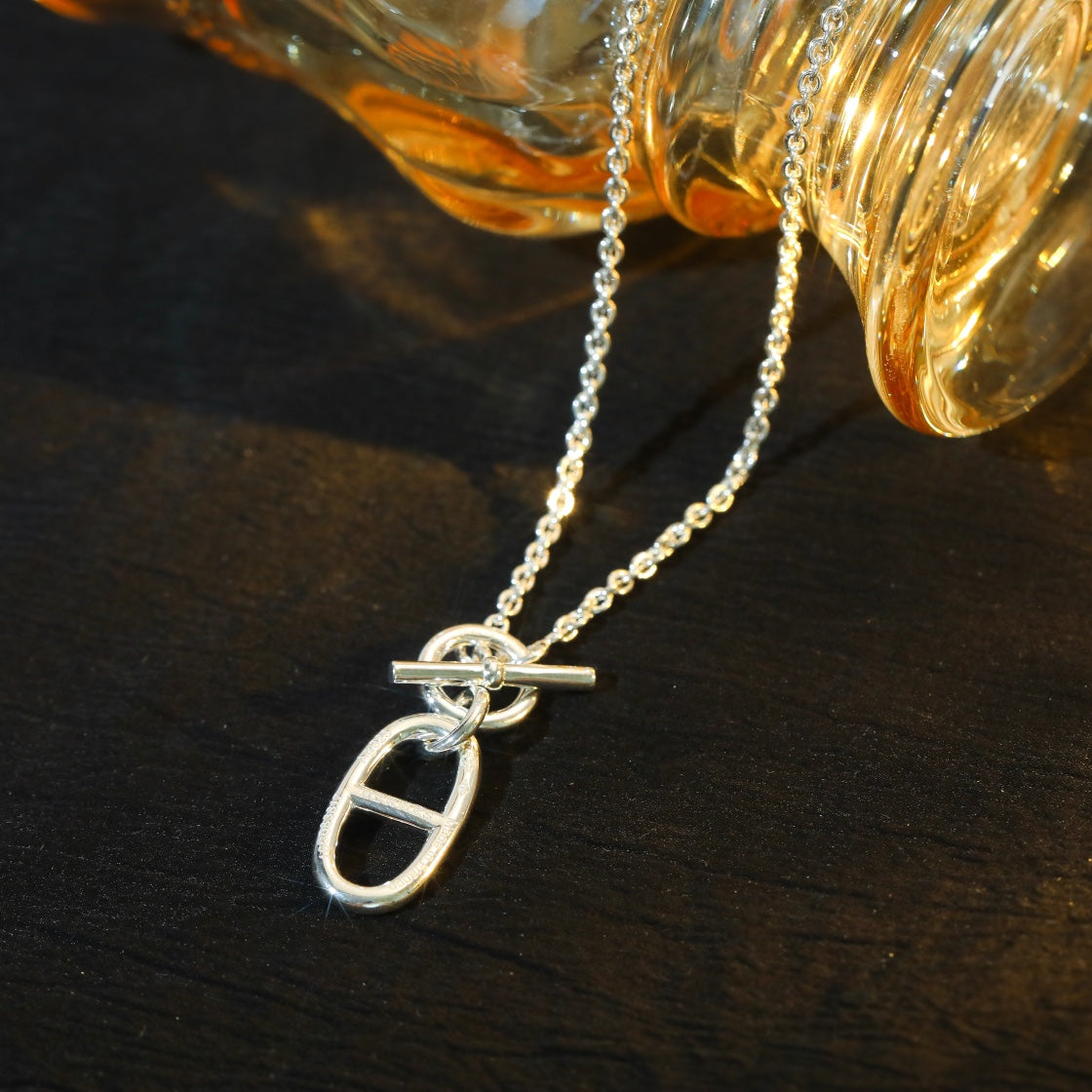[Aurora]HM CHAINE D'ANCRE PENDANT NECKLACE STERLING SILVER